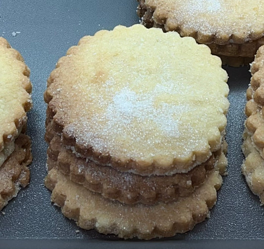 A bag of 3 Aunty Annie's Shortbread biscuits